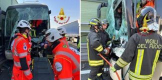 Incidente su A4, bus tampona Tir