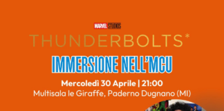 Thunderbolts e il Marvel Cinematic Universe mercoledì 30 a Paderno Dugnano