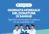 Giornata Mondiale del Donatore di Sangue sabato 14