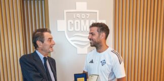 Consegnata la Rosa Camuna a Cesc Fàbregas