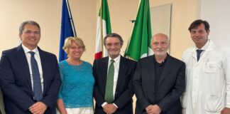 Fontana visita Fondazione Don Gnocchi