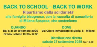 Back to School – Back to Work, la solidarietà che fa ripartire Milano