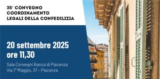 Confedilizia, l’annuale coordinamento dei legali a Piacenza