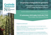 Biodiversità nascosta, sabato 27 al Parco della Villa Reale di Monza