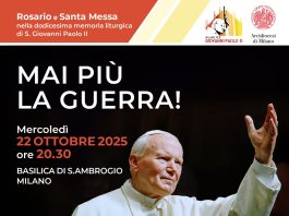 Mai più la guerra, in nome di San Giovanni Paolo II a Sant’Ambrogio