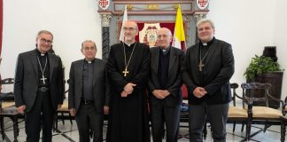 I Vescovi lombardi in Terrasanta, incontro con Pizzaballa
