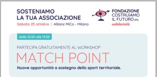 Sport e volontariato, due appuntamenti sabato 25