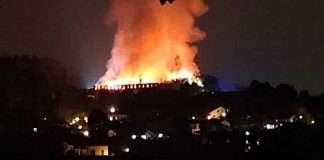 L’incendio al Monastero della Bernaga
