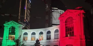 4 novembre, Palazzina degli Orafi si illumina del Tricolore