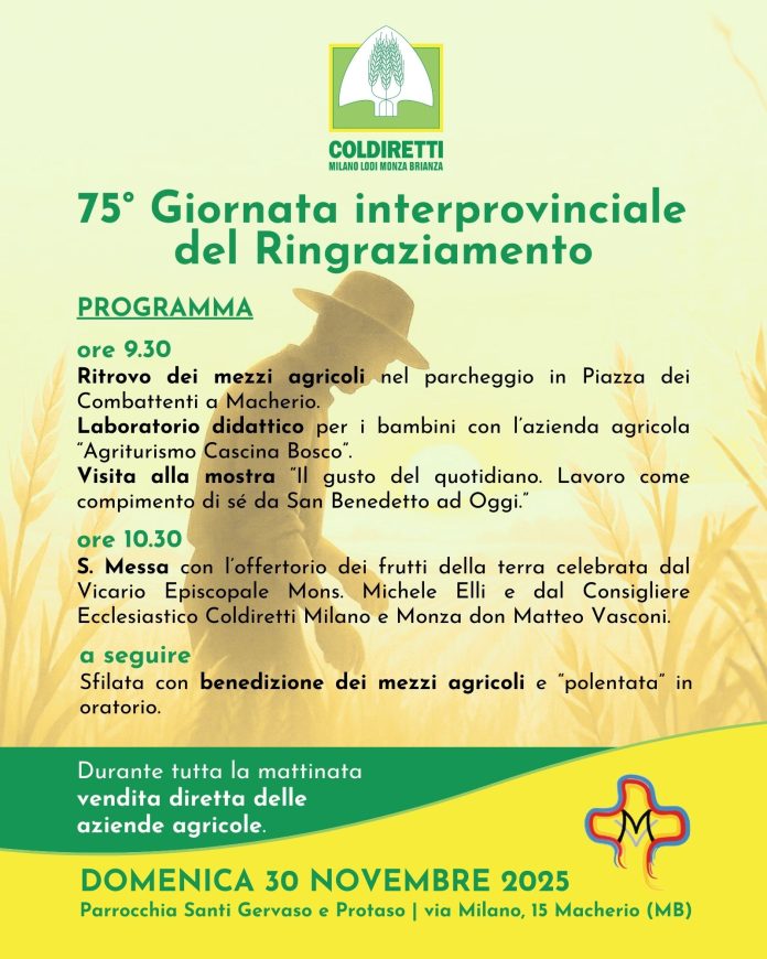 Giornata Ringraziamento 30.11.25