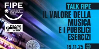 Il valore della musica e i pubblici esercizi, talk mercoledì 19