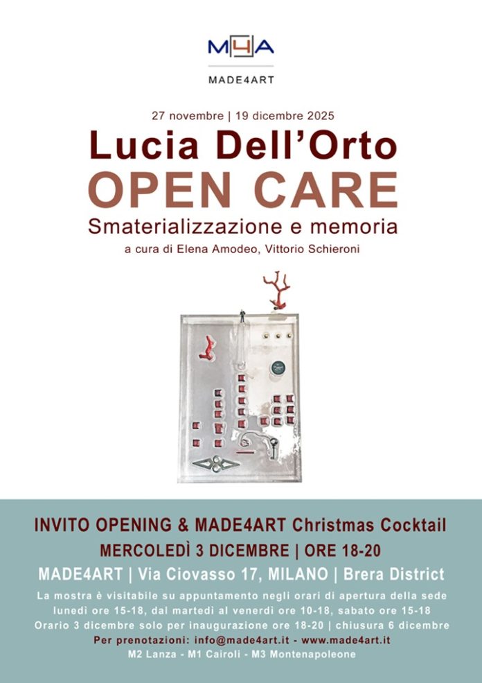 MADE4ART - Invito Lucia Dell'Orto. OPEN CARE