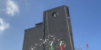 Olimpiadi, murales Apri alla vita al Niguarda