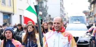 Olimpiadi, Allegri tedoforo a Borgomanero