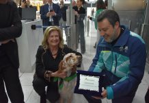 Al via il primo volo Aeroitalia con due cani di quasi 30 kg in cabina
