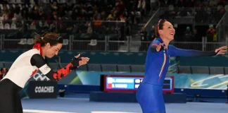 Olimpiadi, primo oro Italia, è di Francesca Lollobrigida nel pattinaggio velocità