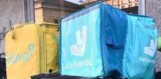 Food delivery, manifestazione dei rider