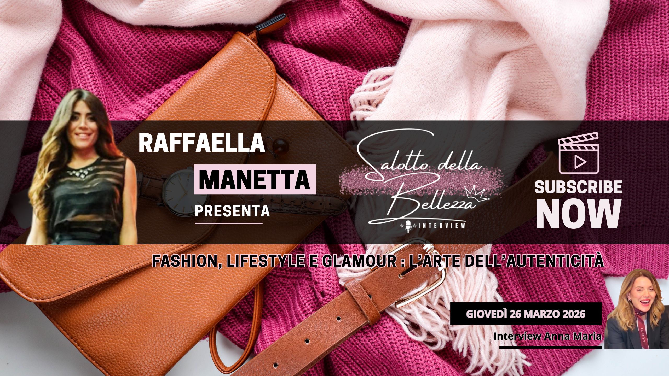 Nel cuore pulsante del panorama digitale, il format "Salotto della Bellezza" si distingue come un autentico spazio di confronto e ispirazione, dove si raccontano storie di vita e percorsi straordinari al pubblico. Ideato e condotto da Raffaella Manetta, questo programma offre un'introspezione profonda sulle esperienze di donne che sono riuscite a trasformare le loro passioni in storie di successo e resilienza. Nel decimo episodio, accogliamo Anna Maria, una personal shopper con una forte connessione al mondo della moda. Grazie alla sua esperienza e al suo occhio attento alle tendenze, Anna Maria ci guiderà in un affascinante viaggio attraverso l'universo fashion, rivelando segreti e consigli su come ciascuno di noi possa scoprire il proprio stile personale. Durante la puntata, esploreremo come le scelte di abbigliamento possano riflettere la nostra personalità e raccontare storie uniche. Condivisione di Esperienze: Anna Maria condividerà alcune delle sue esperienze più significative nel settore. Illustrerà come la moda possa fungere da potente mezzo di comunicazione e catalizzare il cambiamento personale. Sarà un incontro ricco di ispirazione e suggerimenti pratici, ideale per chi desidera esplorare nuove dimensioni del proprio guardaroba e riscoprire la propria autenticità attraverso lo stile. Come può lo stile incontrare la personalità in modo armonioso e autentico? Questa è una domanda che Anna Maria affronta con passione e competenza. Nel suo lavoro, non si limita a seguire le tendenze del momento, ma cerca di comprendere profondamente chi è il suo cliente e quali sono i suoi desideri e necessità. Per lei, la moda è un linguaggio attraverso il quale ciascuno può esprimere la propria identità, raccontare la propria storia e mostrare al mondo la propria unicità. Temi della Puntata Nella puntata odierna di Salotto della Bellezza, esploreremo come lo stile possa essere un mezzo di empowerment, aumentando la fiducia in sé. Condivideremo storie di trasformazioni e discuteremo come piccoli cambiamenti nel guardaroba possano migliorare l'autostima e l'immagine personale. Discuteremo anche di come la scelta dei colori, dei tessuti e dei tagli possa influenzare l'umore quotidiano e come ogni individuo possa trovare il proprio equilibrio estetico senza rinunciare al comfort. Anna Maria ci guiderà attraverso esempi pratici e consigli su come adattare le tendenze alla propria personalità, senza perdere di vista l'autenticità. Inoltre, avremo ospiti speciali che condivideranno le loro esperienze personali su come hanno trovato il loro stile unico e come questo li ha aiutati a crescere sia interiormente che professionalmente. La puntata sarà un viaggio ispirante nel mondo della moda, vista non solo come un'arte, ma come una forma di espressione capace di fare la differenza nella vita di ognuno di noi. Non perdete l'occasione di esplorare il potere trasformativo dello stile e di scoprire come, con un po' di creatività e auto-riflessione, possiamo tutti abbracciare la nostra bellezza autentica. Vi aspettiamo nel nostro Salotto della Bellezza, dove la moda diventa una celebrazione della nostra essenza più vera. Un ringraziamento speciale a Anna per aver condiviso con noi il suo background e la sua passione per la moda. È stato illuminante scoprire come lo stile possa diventare un potente strumento di espressione personale e di crescita interiore. Ci vediamo nella prossima puntata, dove continueremo a esplorare nuovi temi e tendenze nel mondo della bellezza. Non mancheranno sorprese e momenti di riflessione, sempre con l'obiettivo di ispirare e motivare i nostri spettatori a vivere la loro vita con stile e autenticità. Restate sintonizzati e preparatevi a scoprire come la moda possa essere non solo una questione di apparenza, ma un viaggio entusiasmante verso la scoperta di sé stessi. Il Format Salotto della Bellezza Ogni episodio di Salotto della Bellezza offre un’opportunità unica per connettersi con figure di spicco che hanno saputo reinventarsi, superare sfide e lasciare un’impronta indelebile nei loro settori. Con interviste coinvolgenti e momenti di profonda riflessione, gli spettatori saranno trasportati in un mondo dove creatività e determinazione si uniscono, dimostrando che il cambiamento è non solo possibile, ma anche un’avventura straordinaria da affrontare con coraggio e passione. 