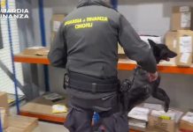 Droga, GdF scopre 1kg di hashish in pacco postale a Como