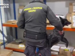 Droga, GdF scopre 1kg di hashish in pacco postale a Como