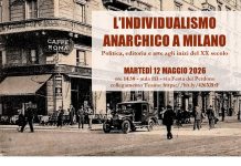 L’individualismo anarchico a Milano, martedì 12 in Statale