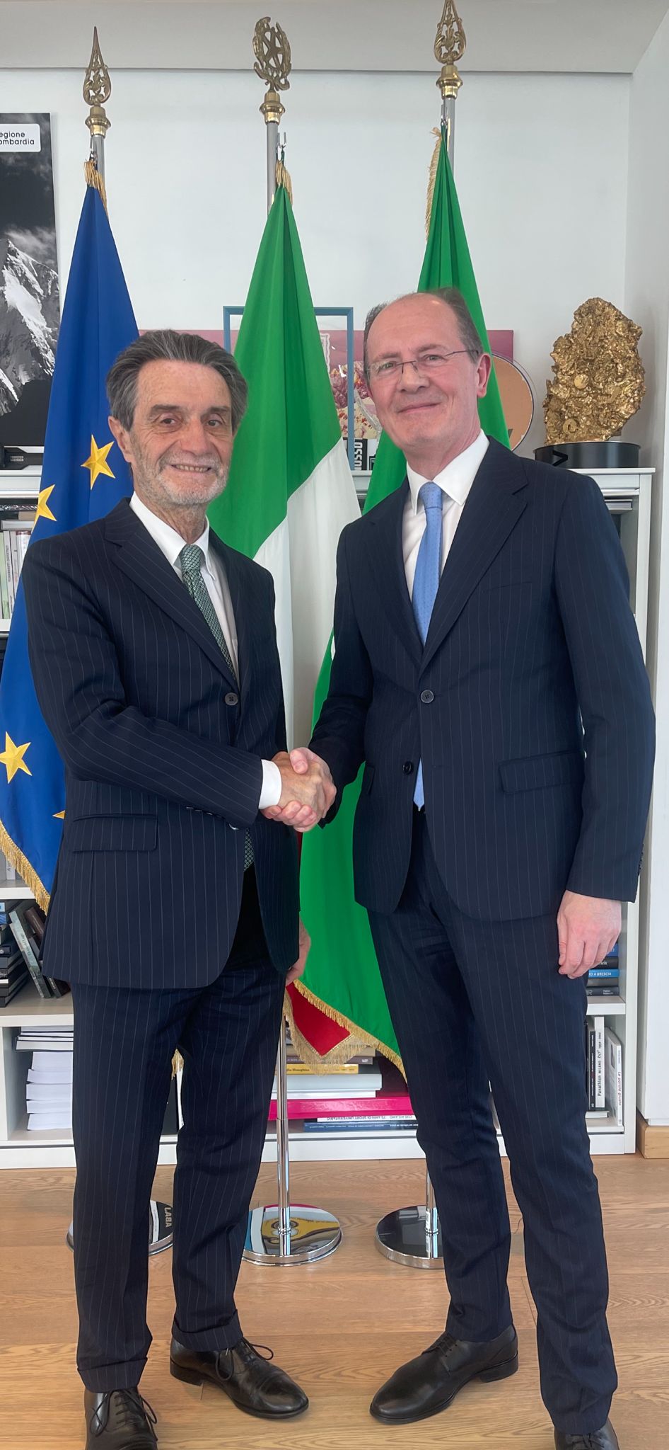 Presidente Fonatana con il Parlamentare Palalic Presidente Fonatana con il Parlamentare Palalic