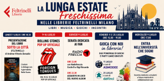 Librerie Feltrinelli Milano, estate 2026 tra libri, Rolling Stones, giochi e incontri culturali
