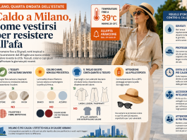 Caldo a Milano, quarta ondata dell’estate: come vestirsi per resistere all’afa