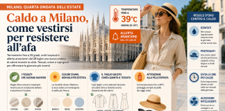 Caldo a Milano, quarta ondata dell’estate: come vestirsi per resistere all’afa