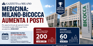 Medicina, Milano-Bicocca aumenta i posti: 200 a Monza e 60 per il corso internazionale a Bergamo