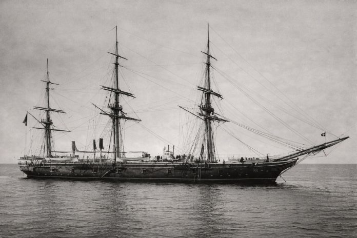 La pirocorvetta Vettor Pisani. Foto Archivio Nello Taietti