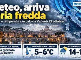 Meteo, domenica fredda a Milano: massime tra 14 e 16 gradi
