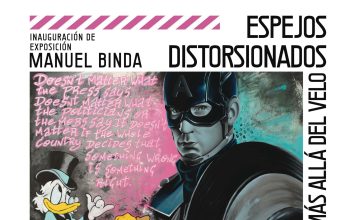 Manuel Binda a Málaga: la mostra “Specchi distorti: oltre il velo” esplora identità e cultura pop