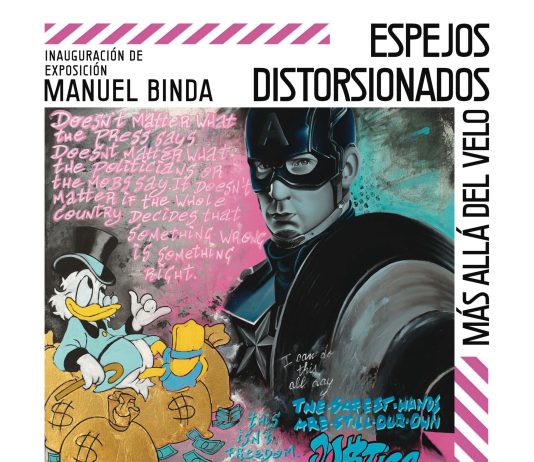 Manuel Binda a Málaga: la mostra “Specchi distorti: oltre il velo” esplora identità e cultura pop
